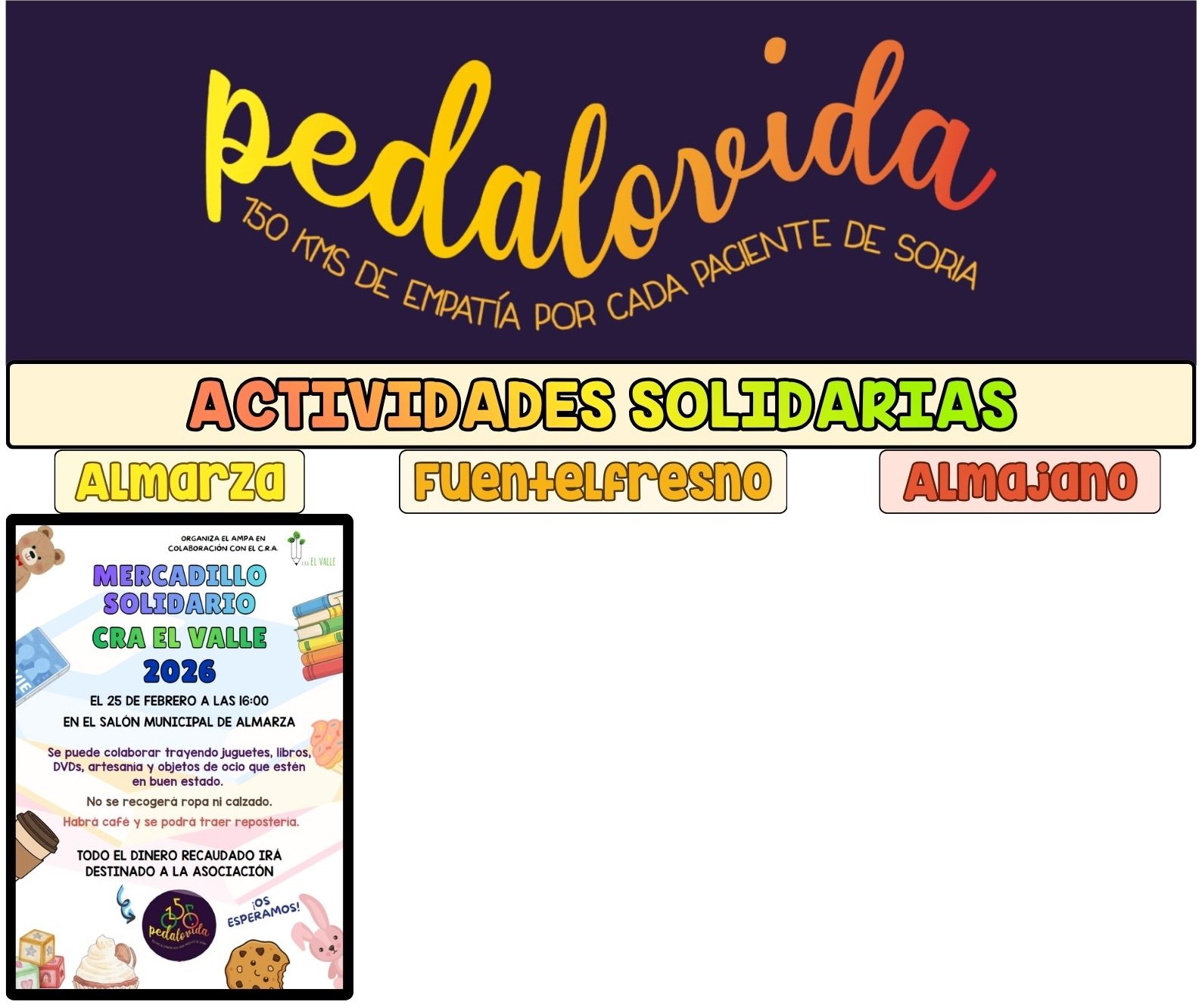 ACTIVIDADES SOLIDARIAS carteles
